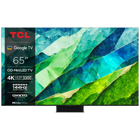 TCL 65C855 4K UHD QD-Mini LED GOOGLE Smart TV,65",165.1cm