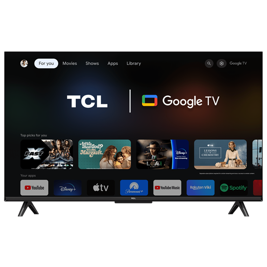 TCL 43P655 4K UHD Google Smart LED TV,43",109.22cm 