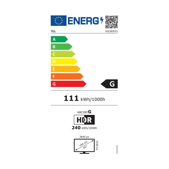 TCL 65C805 UHD MiniLED QLED Google Smart TV,65",165.1cm