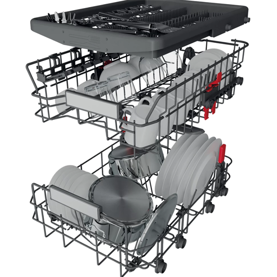 Whirlpool WSIP 4O33 PFE teljesen beépíthető keskeny mosogatógép,10 teríték,44.8x55.5x82cm