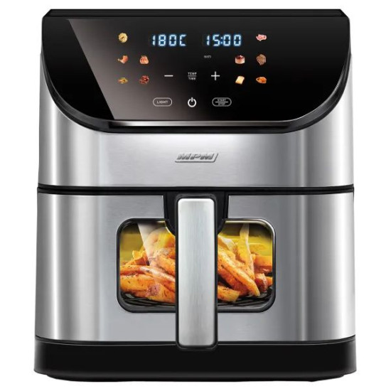 MPM MFR-10M Air Fryer forrólevegős sütő,1500W,6L,10 program,időzítő,melegen tartás,Wifi