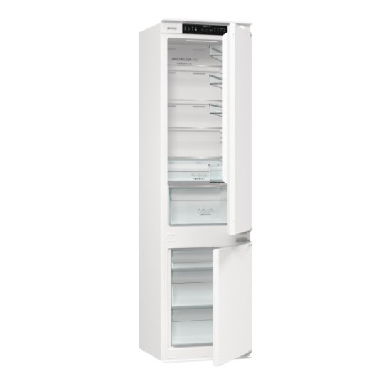 Gorenje NRKI519E41 No Frost beépíthető alulfagyasztós kombinált hűtőszekrény, inverteres kompresszor, 208/76L, 54x54.5x193.2 cm 