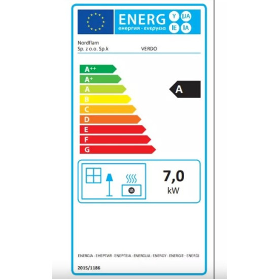 Nordflam Verdo öntvény kandalló,7kw