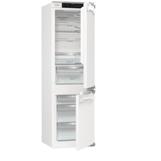 Gorenje NRKI517E62WF No Frost Dual Advance beépíthető alulfagyasztós kombinált hűtőszekrény, inverteres kompresszor,WIFI, 176/76L,54x54.5x177.2 cm 