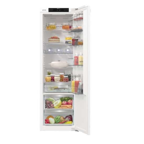 Gorenje RI517E62WF beépíthető egyajtós hűtőszekrény, 300L, WIFI, inverteres kompresszor, 54x54.5x177.2 cm 