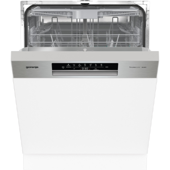 Gorenje GI643D90X beépíthető kezelőpaneles mosogatógép, 16 terítékes, automatikus ajtónyitás, 59.8x57.5x81.5 cm, inox  