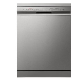 LG DF365FPS mosogatógép, 14 teríték, inverter motor, 3 kosár, automatikus ajtónyitás, WIFI, 60x60x85 cm, hamvas ezüst szín 