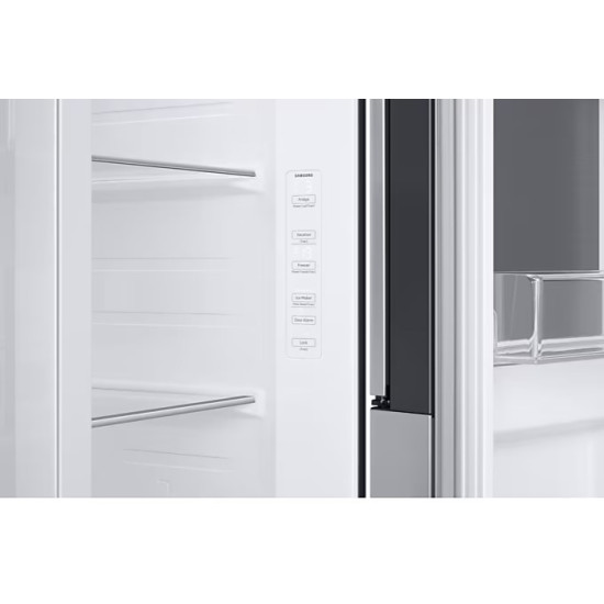 Samsung RH65DG54R3S9EO No Frost side by side hűtőszekrény, WIFI, Digitális Inverter Kompresszor, 410/218L, 91.2x71.6x178 cm, inox 