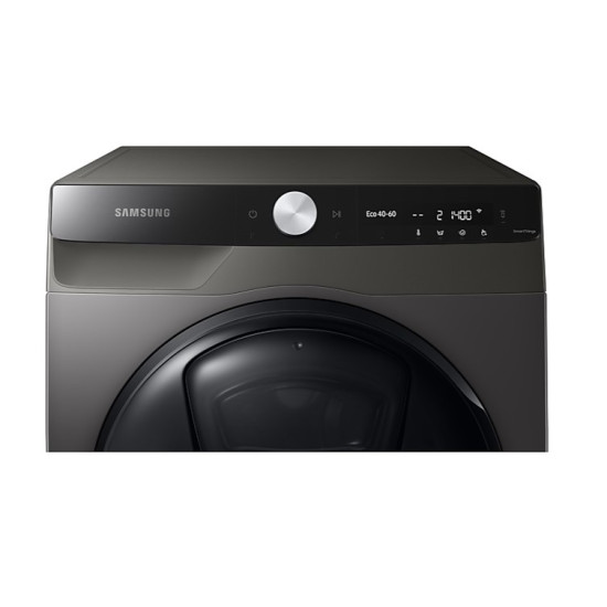 Samsung WW80T854DBX/S6 elöltöltős mosógép, 8kg, gőz, inverter motor, platinum ezüst, WIFI, 60x68x85 cm 