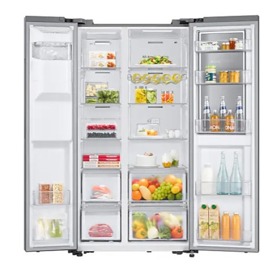 Samsung RH65DG54R3S9EO No Frost side by side hűtőszekrény, WIFI, Digitális Inverter Kompresszor, 410/218L, 91.2x71.6x178 cm, inox 