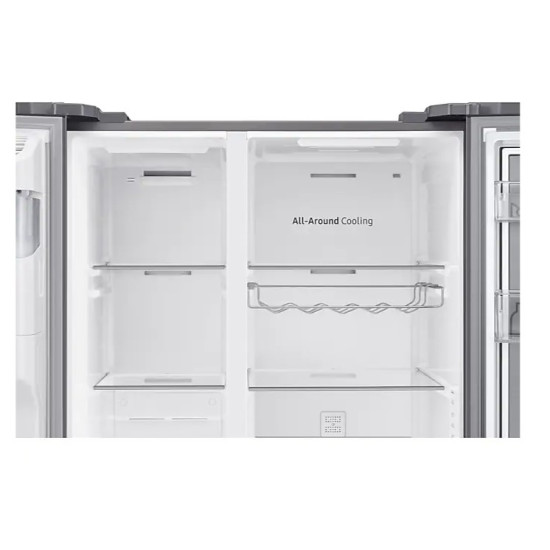 Samsung RH65DG54R3S9EO No Frost side by side hűtőszekrény, WIFI, Digitális Inverter Kompresszor, 410/218L, 91.2x71.6x178 cm, inox 