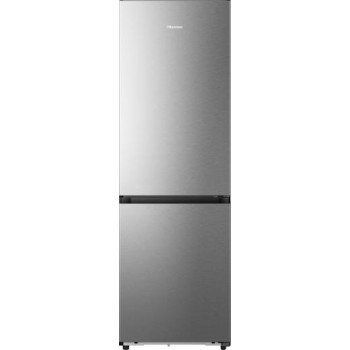 Hisense RB3K330SAID Total No Frost alulfagyasztós kombinált hűtőszekrény, 215/115L, inverteres kompresszor, 59.5x60x185.6 cm, inox 