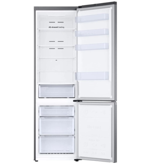 Samsung RB38C600CS9/EF No Frost alulfagyasztós kombinált hűtőszekrény, 276/114L, Digitális Inverter Kompresszor, inox, WIFI, 59.5x65.8x203 cm 