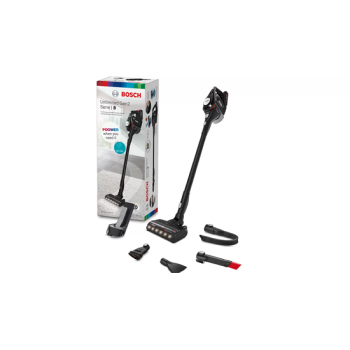 Bosch BCS82MAT14 vezeték nélküli álló porszívó, fekete szín 
