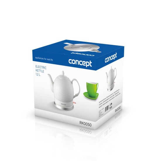 Concept RK0050 kerámia vízforraló különleges 3D-s golflabda designnal.