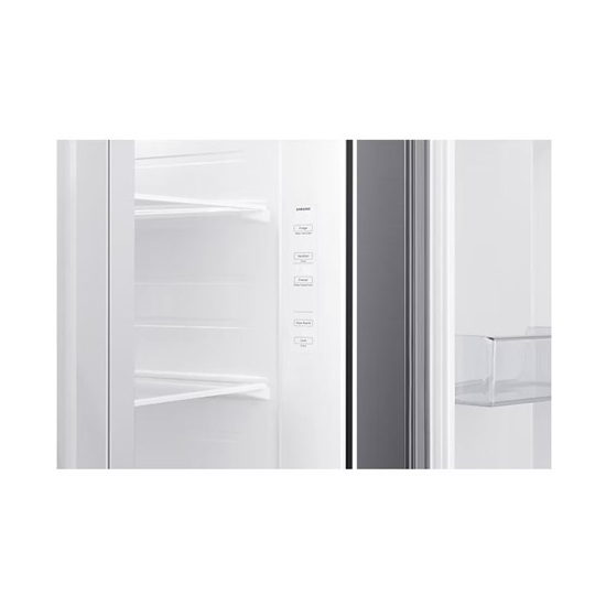 Samsung RS62DG5003S9EO No Frost side by side hűtőszekrény, 418/237L, WIFI, Digitális Inverter Kompresszor, kifinomult inox szín, 91.2x71.6x178 cm