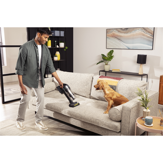 Samsung VS15A60AGR5/GE álló porszívó, 150 W, krómozott fekete szín 