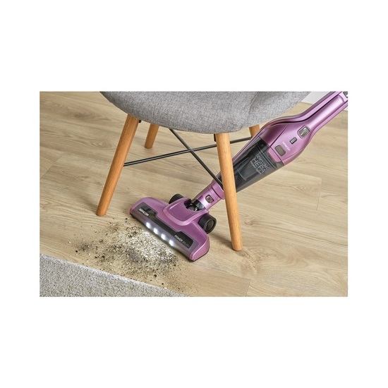 Sencor SVC 0603VT vezeték nélküli álló porszívó, lila szín, 110W 