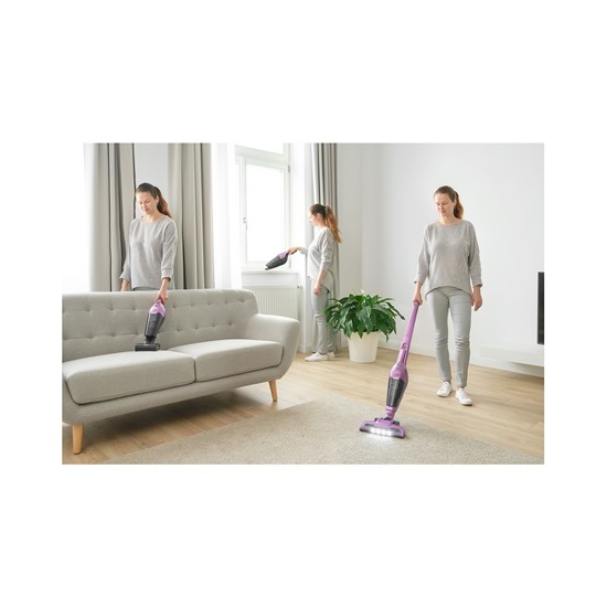 Sencor SVC 0603VT vezeték nélküli álló porszívó, lila szín, 110W 