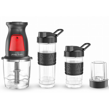 Kalorik BLS 1500 BR multifunkciós nutri blend turmix 3az1ben, 300W, piros 