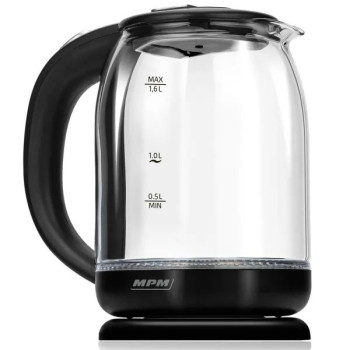 MPM MPM-MCZ-129 üveg vízforraló, 1.6L, 1500W