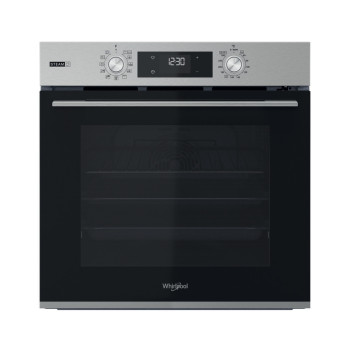 Whirlpool OMSK58RU1SX beépíthető sütő, pirolitikus és hidrolitikus tisztítás, 71L, 59.5x55.1x59.5 cm, nemesacél szín 