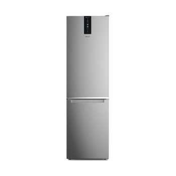 Whirlpool W7X 93T OX 2 Total No Frost alulfagyasztós kombinált hűtőszekrény, Zen Inverter Kompresszor, 263/104L, 59.6x67.8x202.7 cm, optic inox 