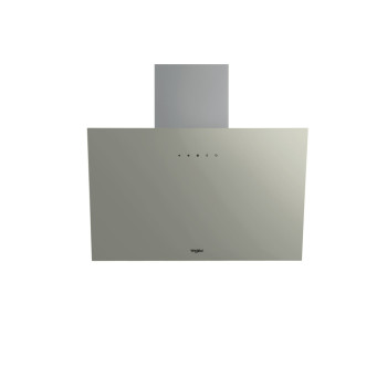 Whirlpool WHVP 62F LT SD beépíthető falra szerelhető döntött kürtös konyhai elszívó, LED világítás, 59.8x19.2x71 cm, ezüst szín 