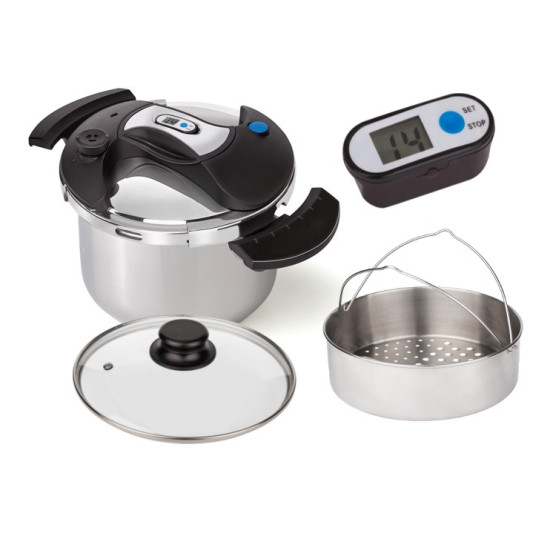 MPM MGS07 Kukta 7L-es, fém + üveg fedővel MGS-07