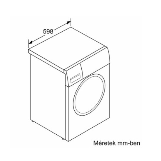 Bosch WGG244Z4BY, Elöltöltős mosógép