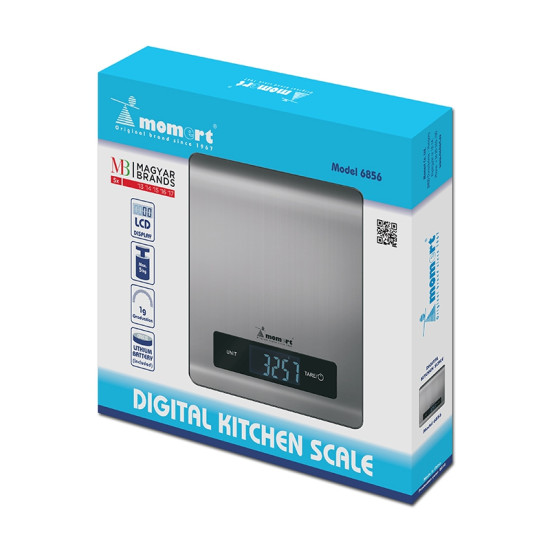 Momert 6856 inox elektronikus konyhamérleg