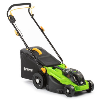 Fieldmann FZR 70385-0 akkumulátoros fűnyíró, gyűjtés funkció
