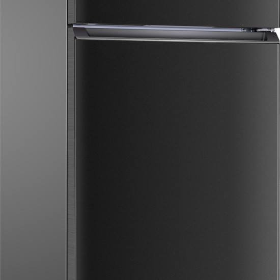Tesla RD4650XTBE Total No Frost felülfagyasztós kombinált hűtőszekrény, 364/90L, 68.1x70.1x185 cm, fekete 