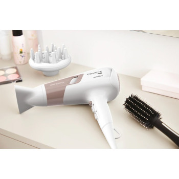 Rowenta CV5830F0 hajszárító fehér, 2100W, ion funkciós,  diffúzor, 3 hőmérséklet, 2 sebesség, 1.8 m vezeték