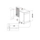 Whirlpool W7F HS51 mosogatógép, 15 teríték, 3 kosár, automatikus ajtónyitás, 60x59x85 cm