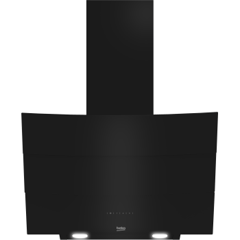 Beko HCA62640B beépíthető falra szerelhető döntött kürtös konyhai elszívó, 39.1x60x75 cm, fekete szín 