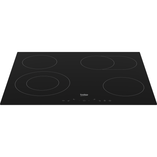 Beko HIC64403T beépíthető kerámia főzőlap, 60x51x3.7 cm, fekete 