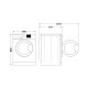 Whirlpool FFL6238WEE elöltöltős mosógép, 6 kg, inverter motor, 59.5x57.5x84.5 cm 
