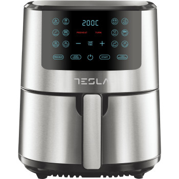 Tesla AF501BX forrólevegős sütő, Air Fryer, 5L, 1300W, fekete/inox 