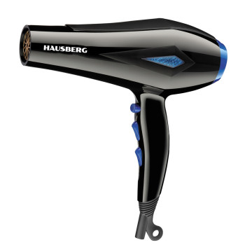 Hausberg HB-28 hajszárító, 2400W, fekete, diffúzor