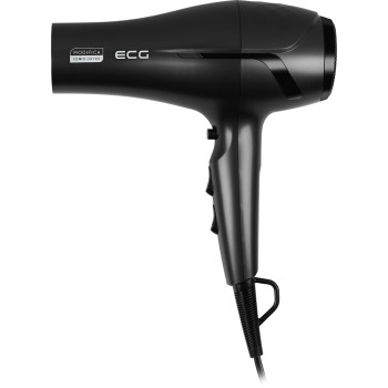 ECG Modifica Nera Grande+ hajszárító, 2200W, fényes fekete, ionizáló funkció, diffúzor
