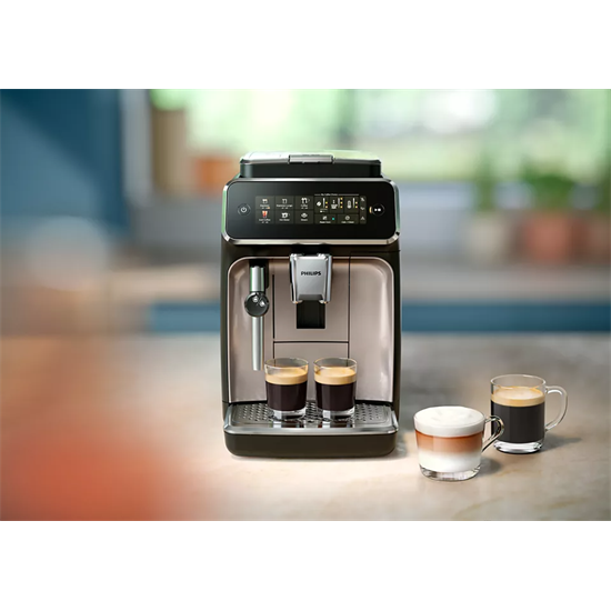 Philips EP3329/70 automata darálós kávéfőző, 1.8L, 1500W, panthera fekete 