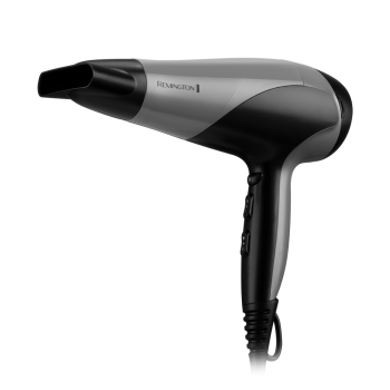 Remington D3190S Ionic Dry hajszárító, 2200W, ionizáló funkció, diffúzor, fekete/szürke 