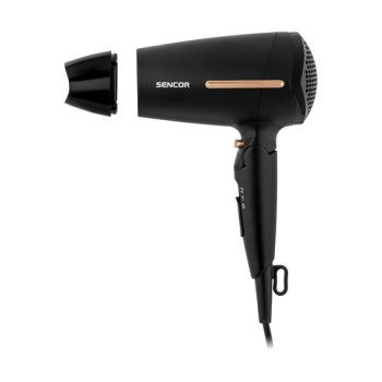 Sencor SHD 0045BK hajszárító 1600W, összecsukható nyél