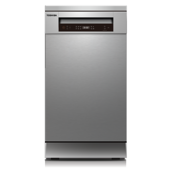 Toshiba DW-10F2EES 10 terítékes mosogatógép, 44.8x60x84.5 cm, inox 