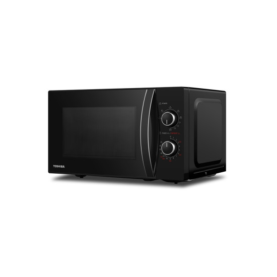 Toshiba MWP-MG20P BK mikrohullámú sütő, 700W, 20L, grill funkció, fekete 