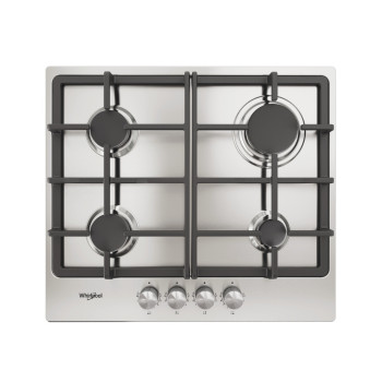 Whirlpool TKRL 660 IX beépíthető gáz főzőlap, 58x51x5.6 cm, inox 