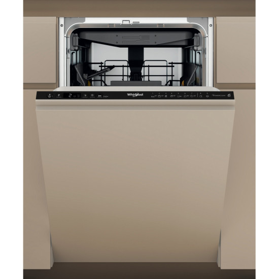 Whirlpool WH6IC11BS7LSA0 teljesen beépíthető mosogatógép, 11 teríték, 3 kosár, automatikus ajtónyitás, 44.8x55.5x82 cm 