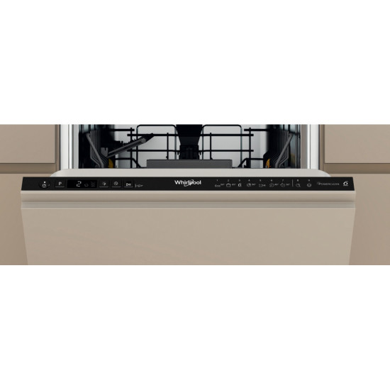 Whirlpool WH6IC11BS7LSA0 teljesen beépíthető mosogatógép, 11 teríték, 3 kosár, automatikus ajtónyitás, 44.8x55.5x82 cm 