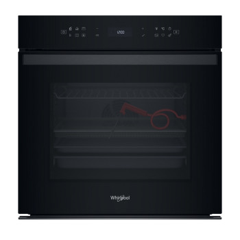 Whirlpool WOI68FPT1SBA beépíthető sütő, 73L, pirolitikus és hidrolitikus tisztítás, 59.5x56.4x59.7 cm, fekete